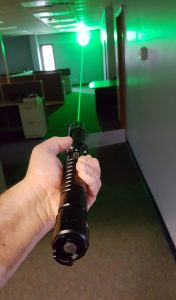 Fulcrum Tactical Laser in action in a confined space